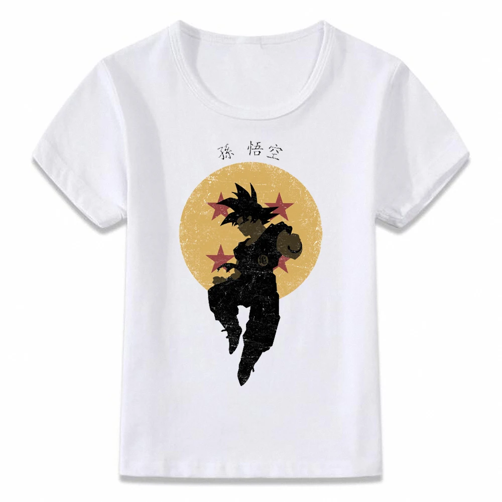 Детская одежда с героями мультфильма футболка Гоку и Вегета удивительные