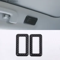 abs carbon fiber style car sunroof reading light frame cover trim 2pcs for land rover discovery sport 2015 2016 2017 car styling