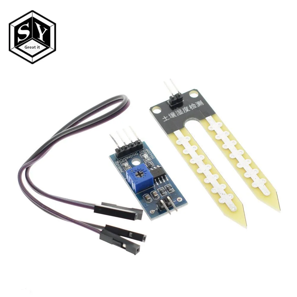 Soil Moisture Sensor Великая Это Raspberry pi 2 3 модуль датчика посылка HC-SR04 501 DHT11 DS3231 KY-008 звук дождь почвы сенсор для arduino комплект - Цвет: Soil Moisture Sensor