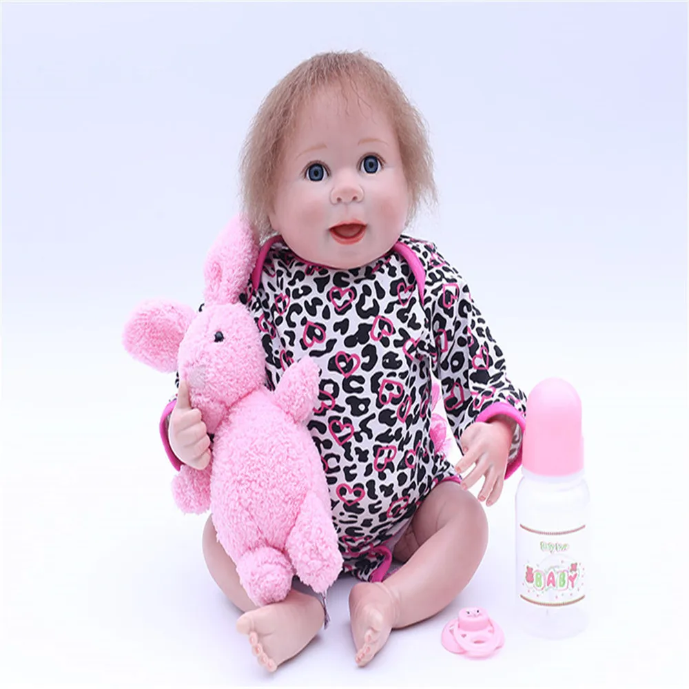 SanyDoll 18 дюймов 45 см силиконовые куклы для новорожденных симпатичный детский