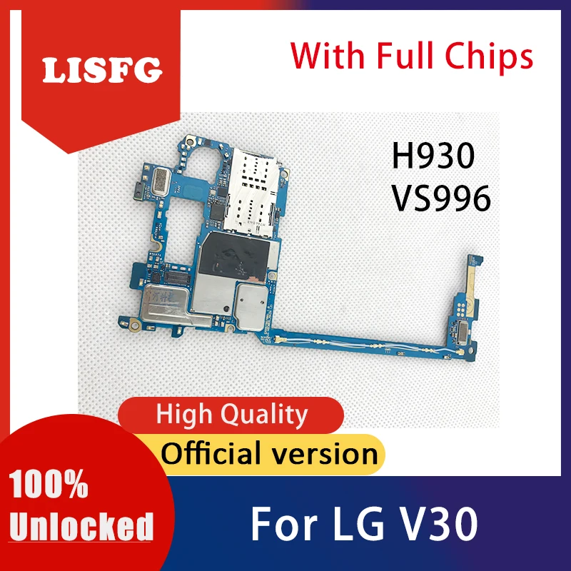 Материнская плата для LG V30 H930 VS996 H930DS V300 ПЗУ 64 ГБ логическая основная с системой
