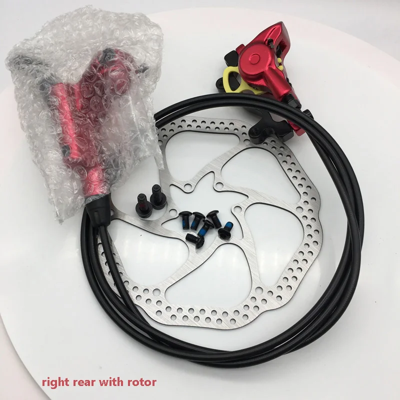 Red rear w rotor Zoom HB-875 тормоз велосипедный велосипед mtb Гидравлический дисковый тормоз горный велосипед тормоз лучше, чем M395 M447 левый передний правый задний - Цвет: Red rear w rotor
