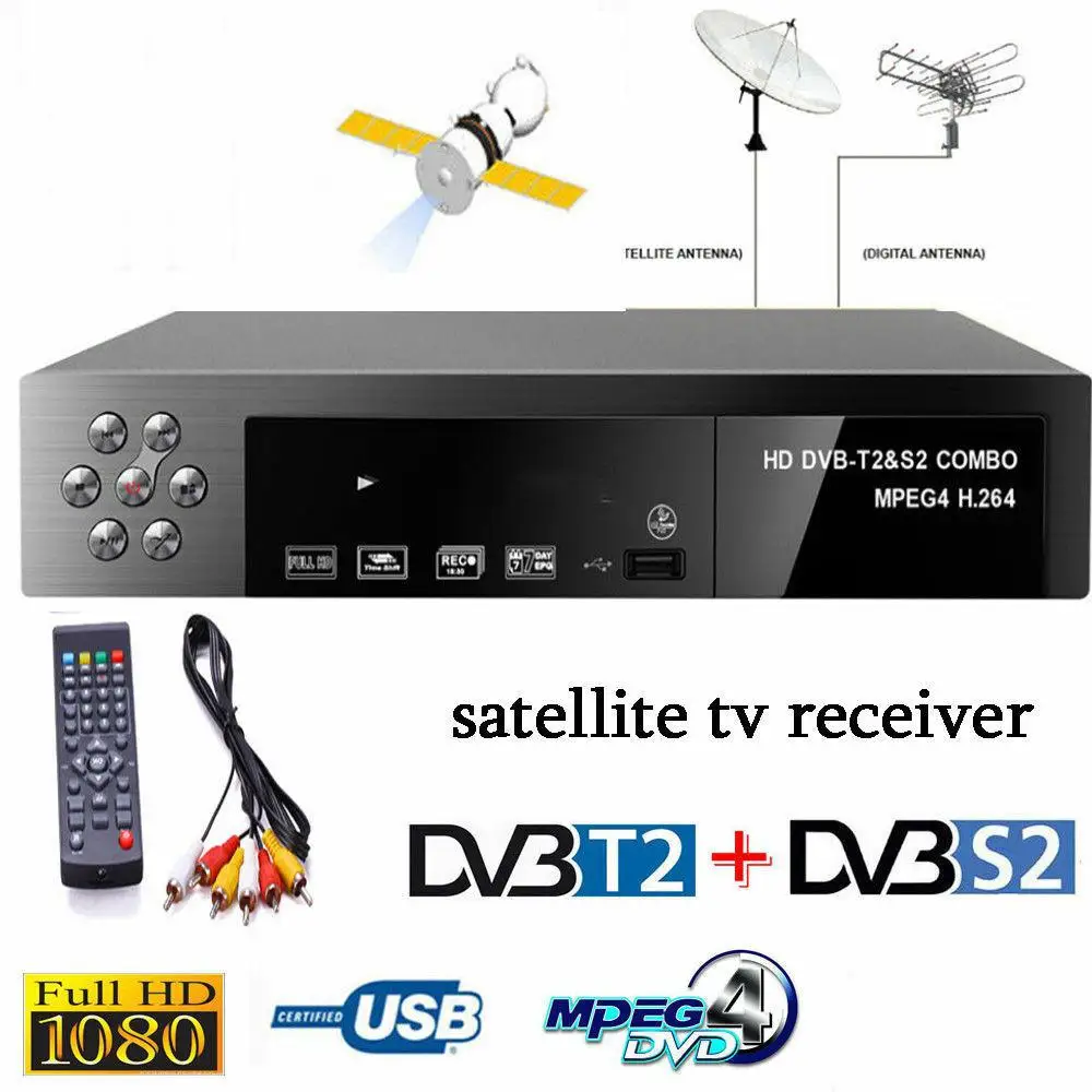 EastVita 32X16Mbit спутниковый ТВ приемник Умный Цифровой DVB T2 + S2 FTA 1080P декодер тюнер MPEG4