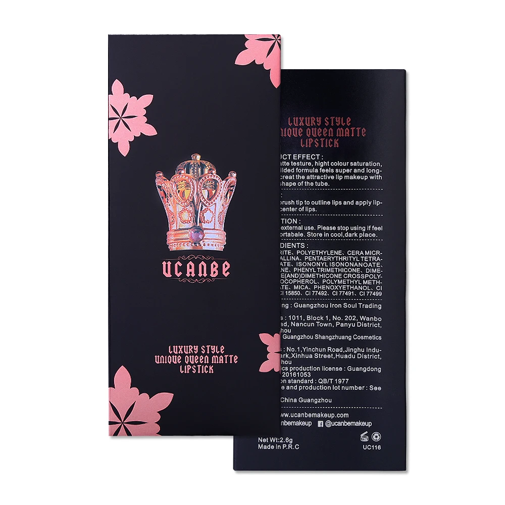 UCANBE, фирменная новинка, роскошная Корона, матовая губная помада, набор, бархат, Кремовая Губная помада, телесный макияж, водонепроницаемый, длинный, прочный batom, косметика