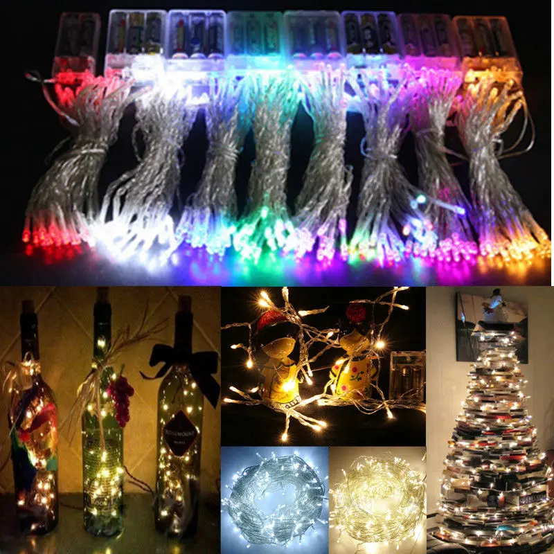 Светодиодный светильник на батарейках 3 м 30 светодиодный S провод Сказочный свет