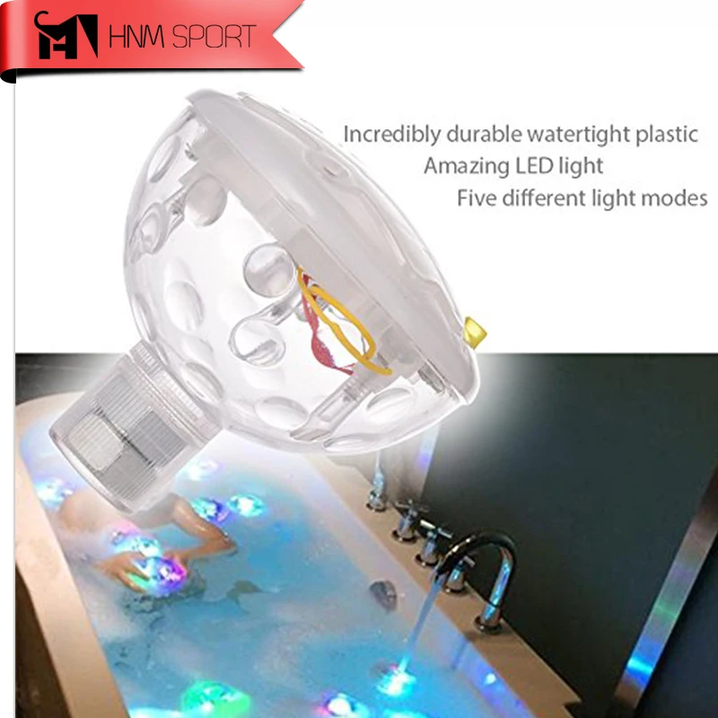 Плавающая Светодиодная лампа для бассейна 5 режимов освещения водонепроницаемая