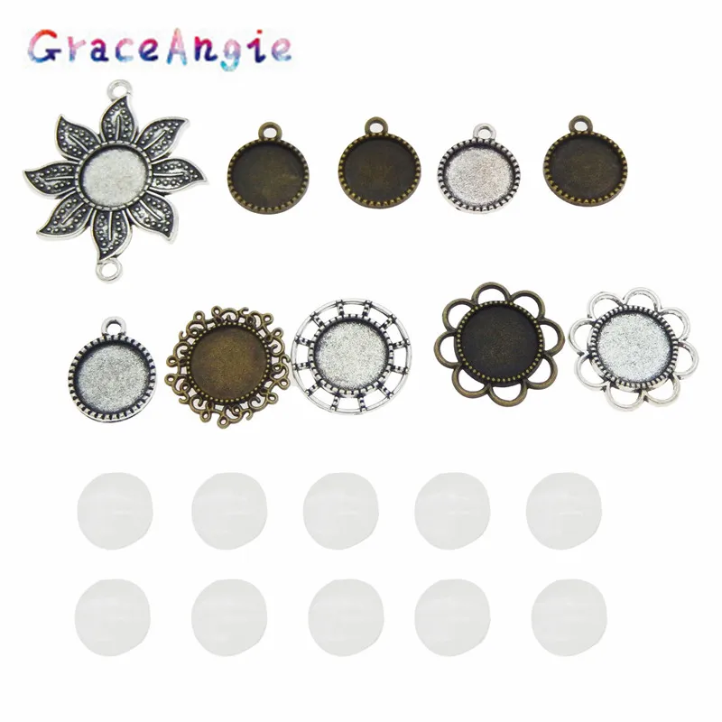 GraceAngie 10 шт./упак. круглая Милая Цветочная рамка для фотографий с подходящими