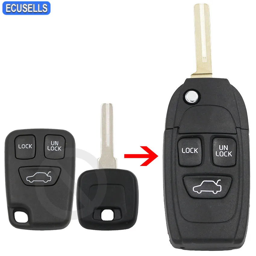 Чехол для Volvo C70 S40 S60 S70 S80 S90 V40 V70 V90 XC70 XC90|car key shell case|upgrade |