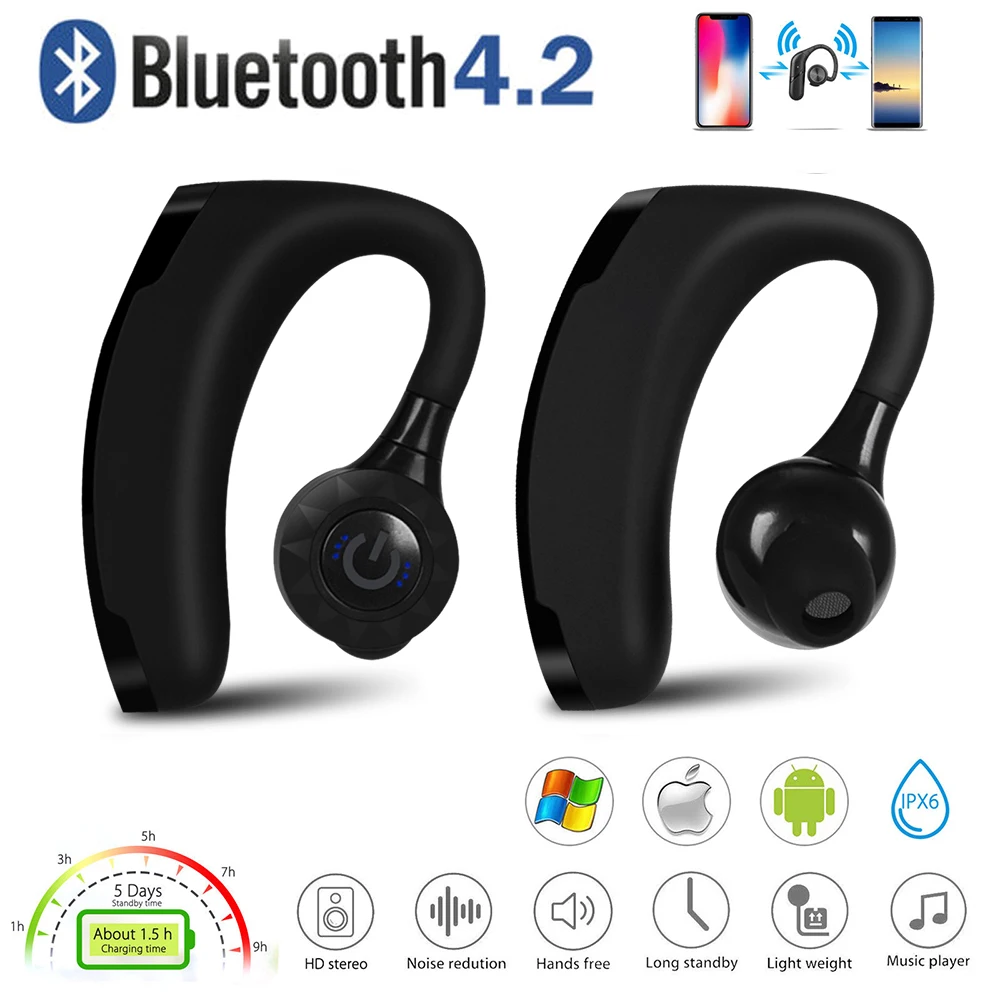 XGODY V11 TWS беспроводные наушники Bluetooth наушники с микрофоном свободные руки стерео Bluetooth наушники с крючком для Iphone Xiaomi все