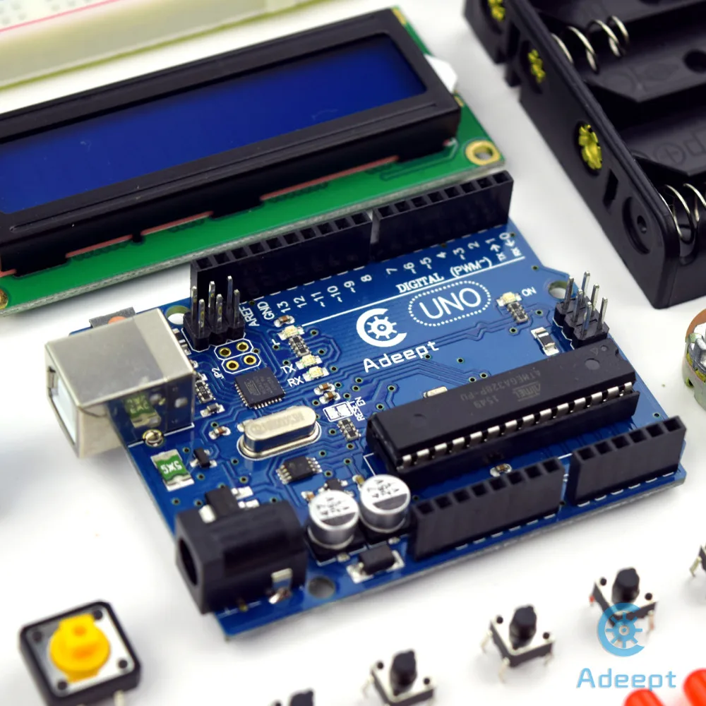 Adeept DIY Электрический Arduino стартовый набор для UNO R3 ультразвуковой датчик