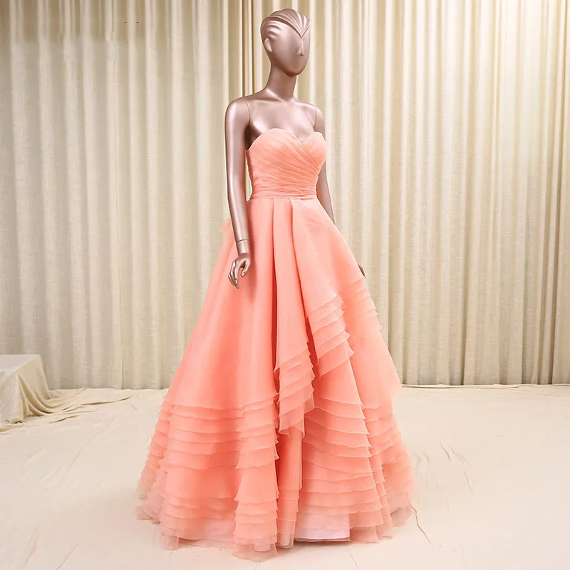 RSM66123 самый прекрасный праздничное платье Милая декольте линии органзы Длина до