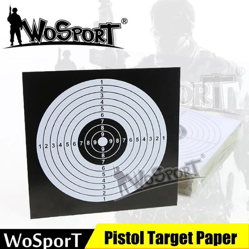 Охотничий пистолет BB для страйкбола пейнтбола стрельбы из лука 100 шт. мишени