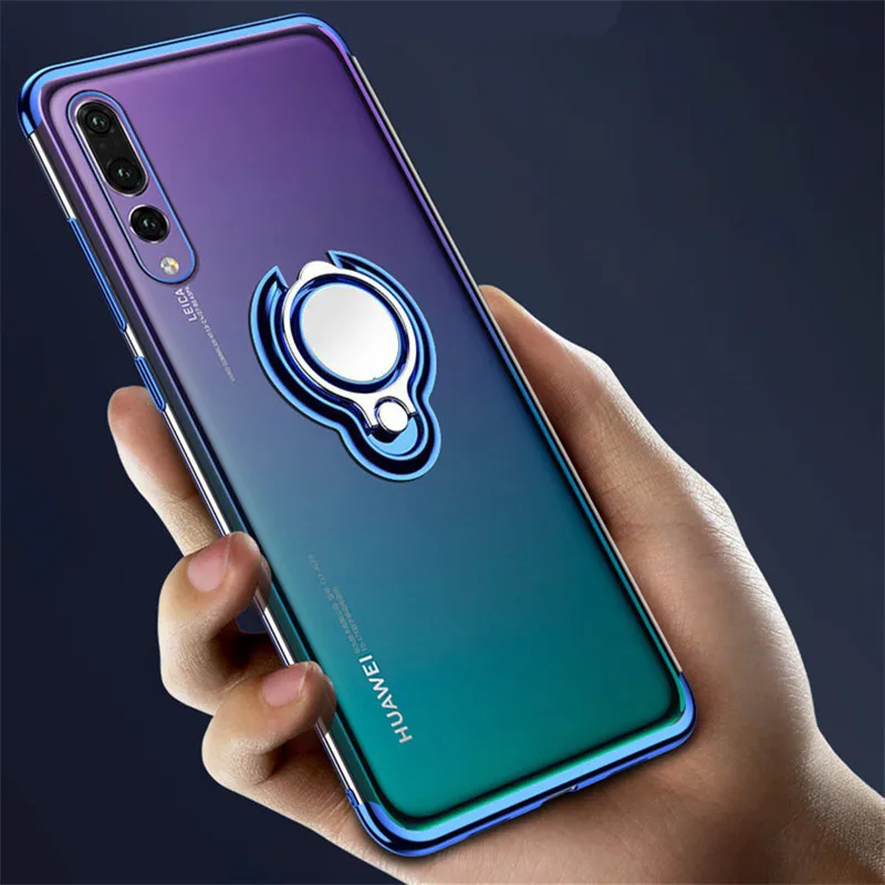 Магнитный чехол с держателем для Huawei P30 lite P20 P10 P8 Pro Lite 2017 Mate 9 10 20 Nova 3 3i