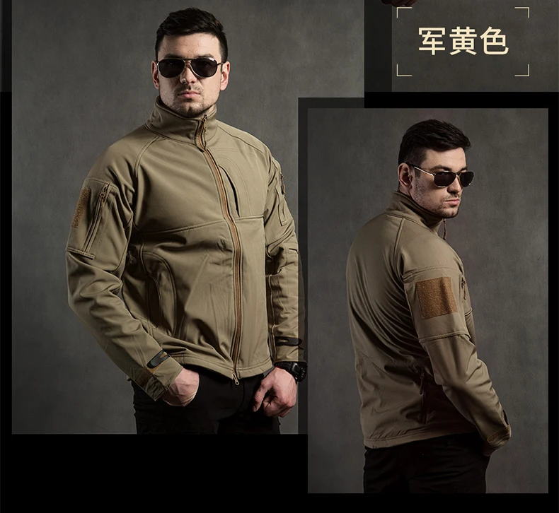 2018New Военная Тактическая мягкая оболочка флисовая куртка мужская армейская Polartec уличная спортивная термальная охотничья Спортивная охотничья куртка