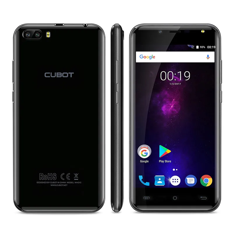 Cubot Magic 5 0 дюйма HD Android 7 смартфон MT6737 4 ядра 3 GB Оперативная память 16 Гб Встроенная 4G