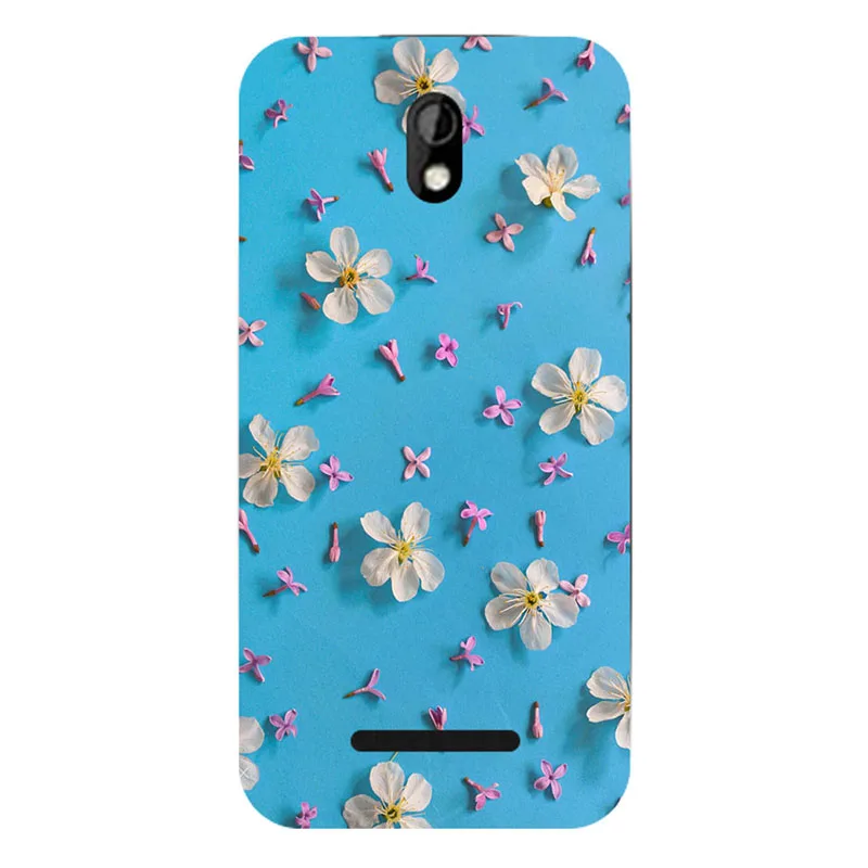 Coque For HTC Desire 500 506E Fashion Rose Flower Cartoon Back Cover Hard Phone Cases Print |
