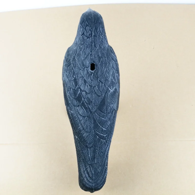 Черная практичная пластиковая ворона приманка Охотничья черная садовая птица