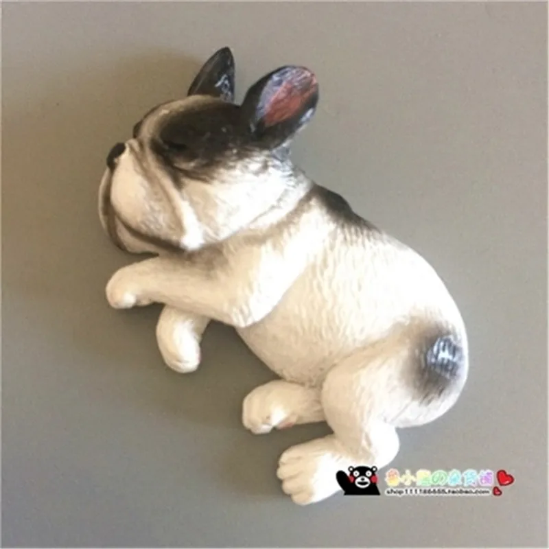 Милый 3D магнит на холодильник в виде животного бульдога европейские