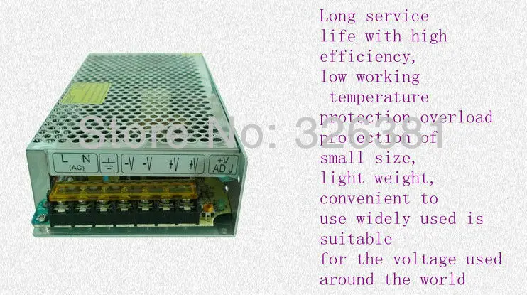 120W 12V 15A импульсный источник питания 100 ~ 240V AC вход выходной преобразователь для