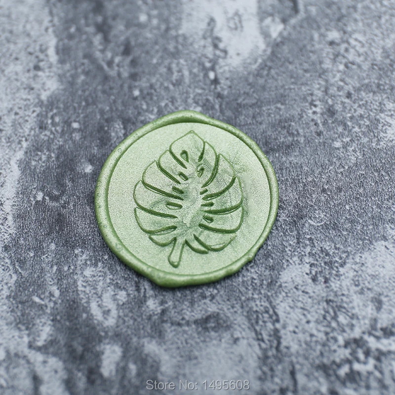 Monstera печатание воска лист/Тропическое растение Уплотнение Воска