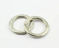 100 pieces 14 5mm nickel color welded metal o ring purse bag o ring