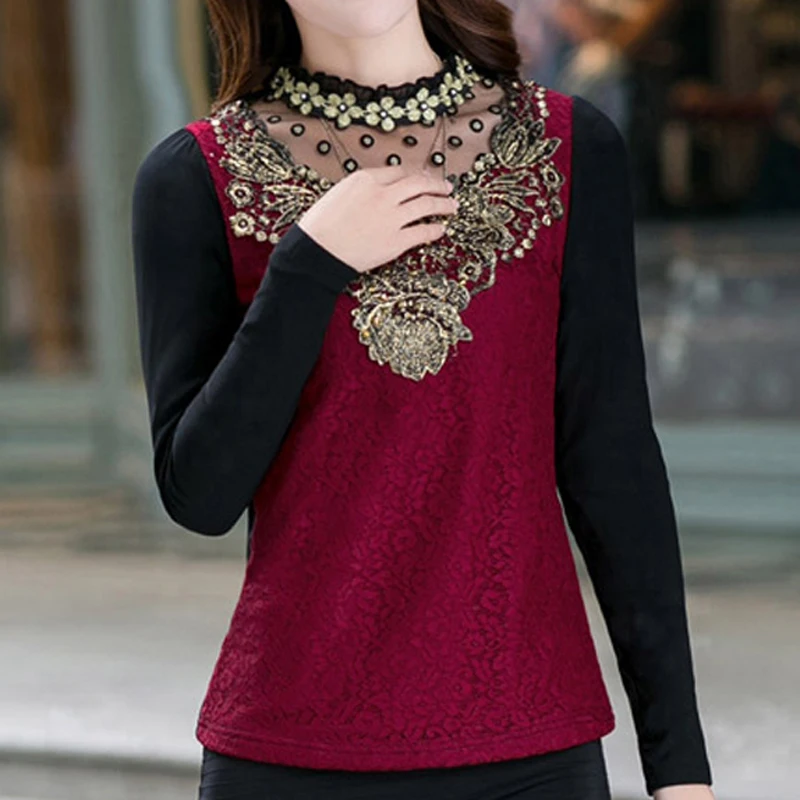 Новинка модная водолазка длинный рукав шифоновая рубашка цветочный хлопок