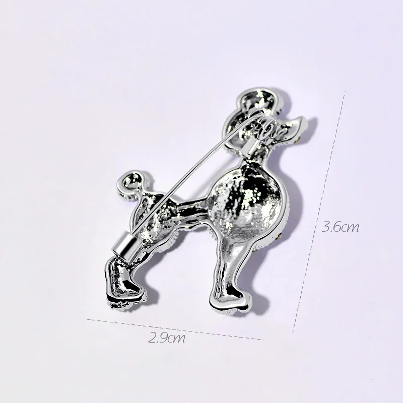 Ajojewel, высококачественные стразы, пудель, собака, женские броши, булавки,, аксессуары для животных, ювелирные изделия, Прямая поставка, милые подарки