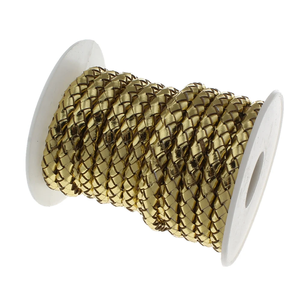 5 ярдов/катушка мм круглый черный плетеный шнур из искусственной кожи нить для DIY