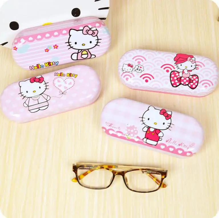 Новый KT металлический ящик для хранения косметики hello kitty канцелярский пенал