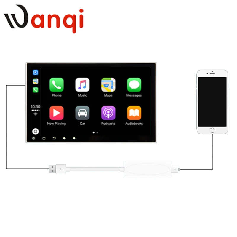 Wanqi новейший apple Carplay USB-ключ для android автомобильная навигация gps со смарт-ссылкой