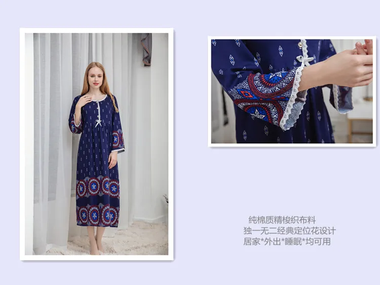Fdfklak, M-XXL размера плюс, женское сексуальное нижнее белье, ночная рубашка, женская ночная рубашка с длинным рукавом, ночная рубашка, весна-осень, Q1535