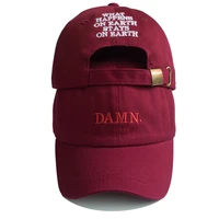 unisex spring summer damn hats embroidered earth dad hat hip hop cap kendrick lamar rapper snapback hats baseball cap wholesale