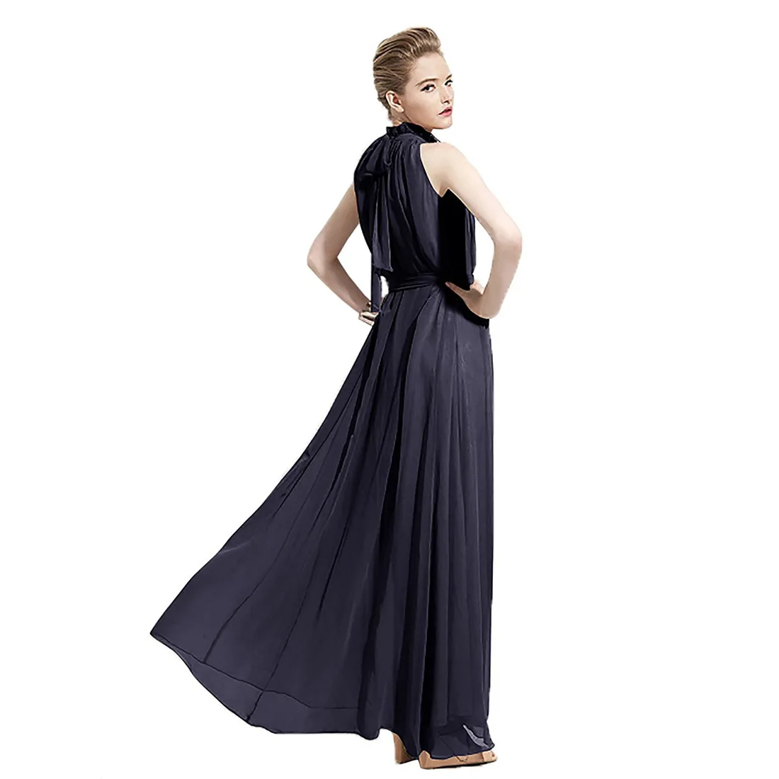 Летняя Пляжная одежда 2017 длинное шифоновое платье в богемном стиле для девочек