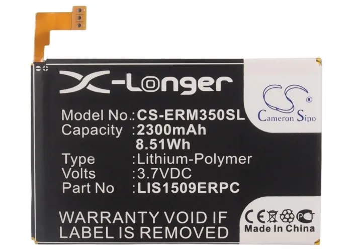 Cameron Sino 2300mAh аккумулятор LIS1509ERPC для Sony Ericsson C5303 M35c M35h M35i M35t CS M35ts SG Xperia SP|2300mah battery|cameron