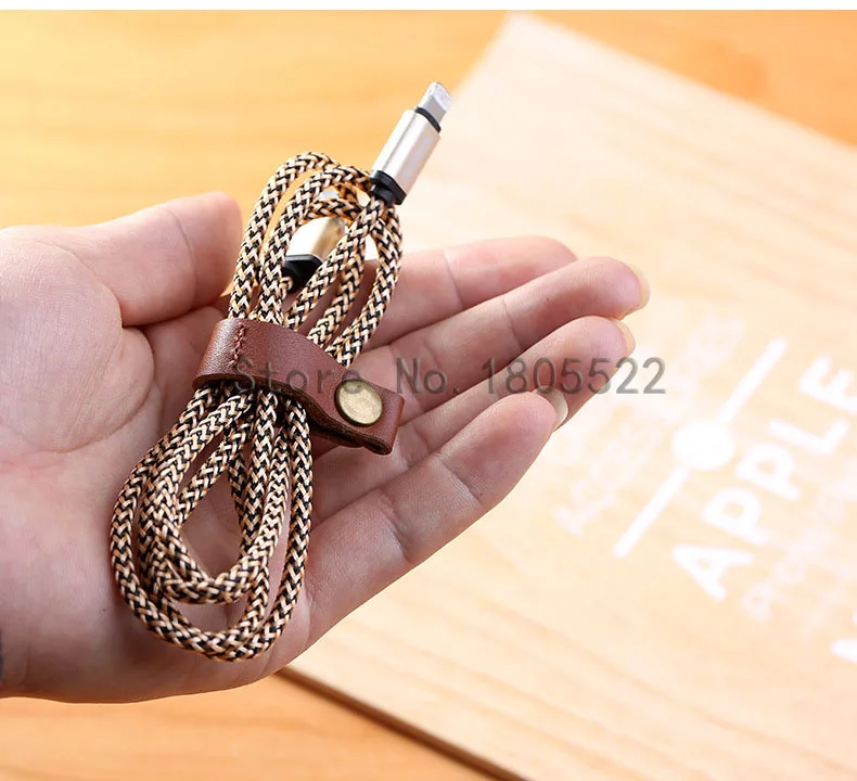 100 шт. с пряжкой из натуральной кожи Большие размеры кабель Кабельные Winder Wire