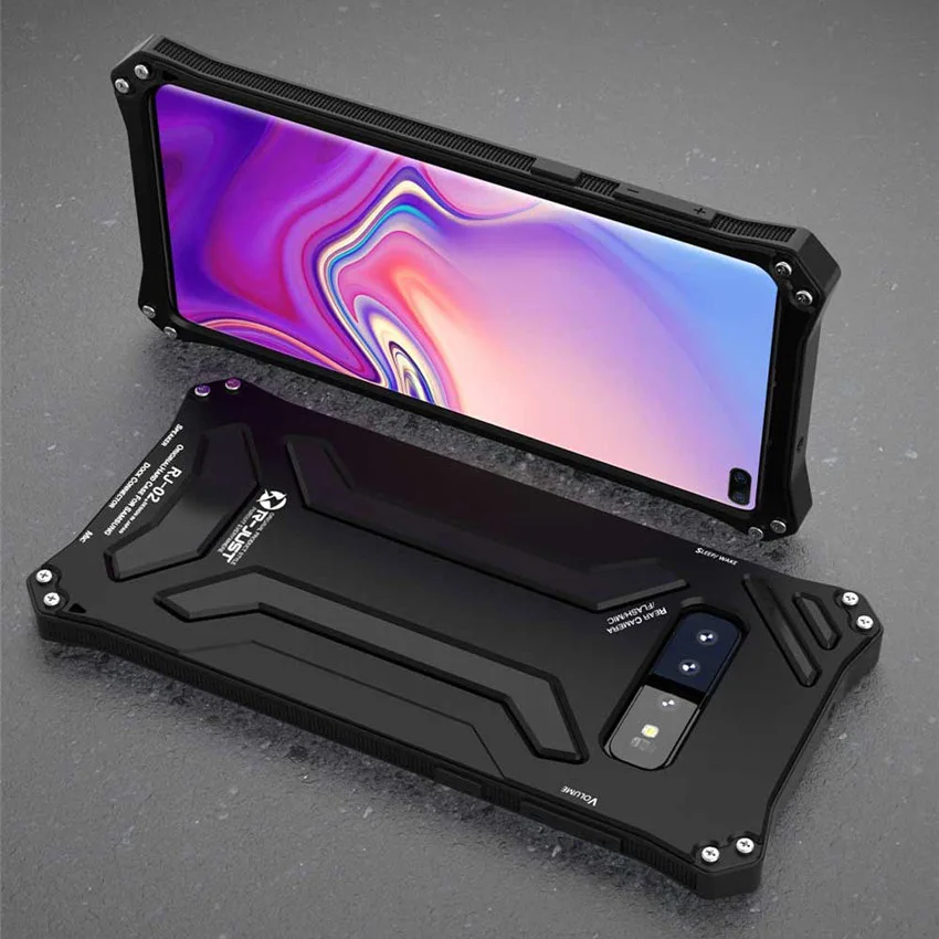 Для Samsung Galaxy S10 Plus чехол R-JUST Gundam Armor Life водонепроницаемый ударопрочный Алюминиевый
