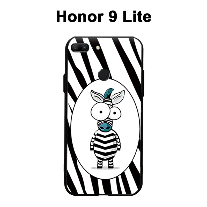 Чехол для Huawei Honor 9 Lite черный рельефный 3D чехол Honor9 телефона силиконовый из ТПУ с