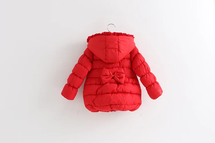 Новые 2016 Милые Девушки Зимой Пуховик С Капюшоном Пальто Детей теплый Толщиной