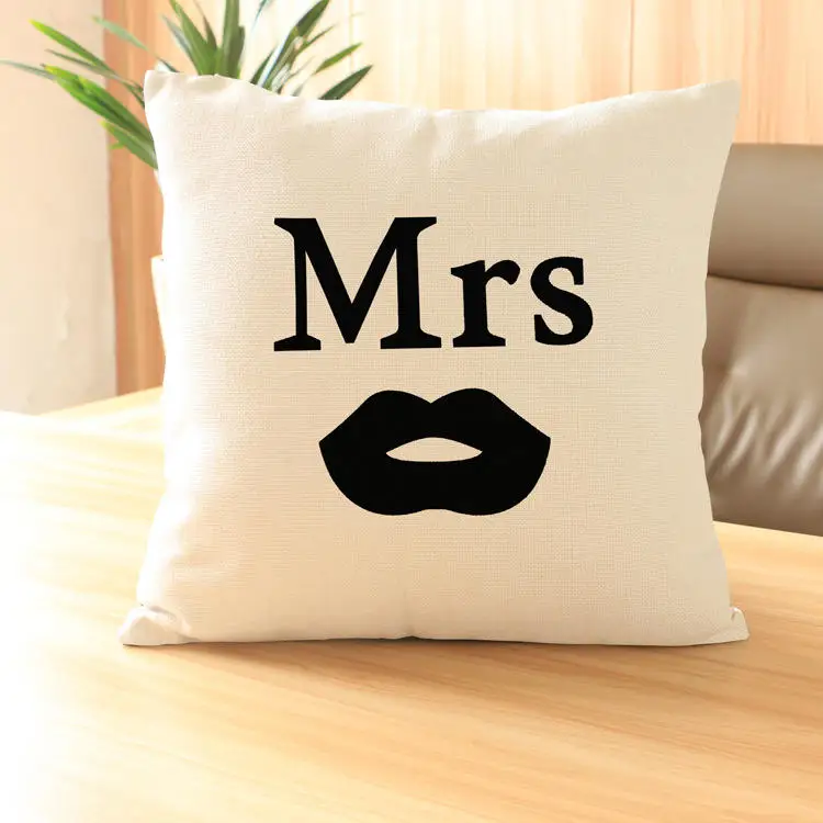 Современная Краткая творческий борода красные губы пара сочетание хлопка и