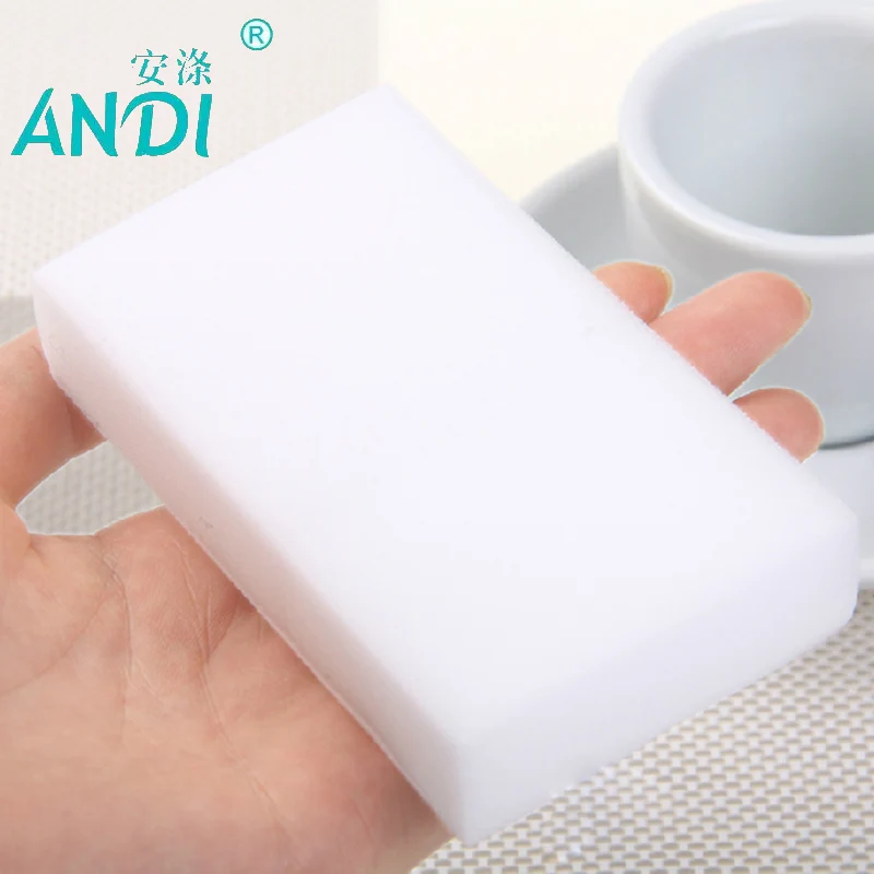 

ANDI 200 pcs/lot high quality melamine sponge Magic Sponge Eraser Melamine Cleaner for Kitchen Office Bathroom Cleaning 10x6x2cm