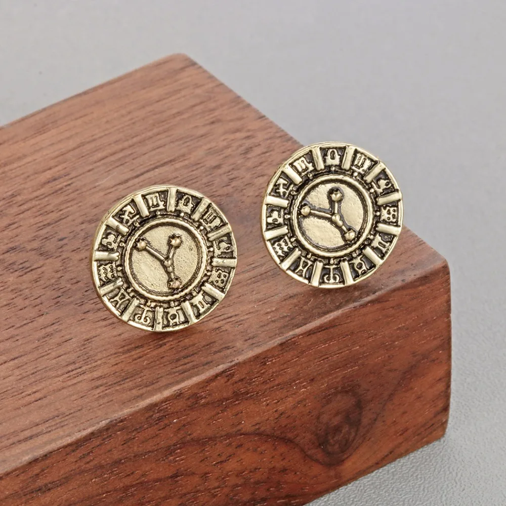 Женские серьги-гвоздики с созвездиями телец ошейник для девочек астрологические