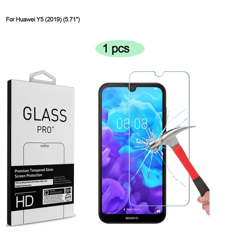 Для Huawei Y5 2019 закаленное стекло прозрачная HD защитная пленка для экрана против