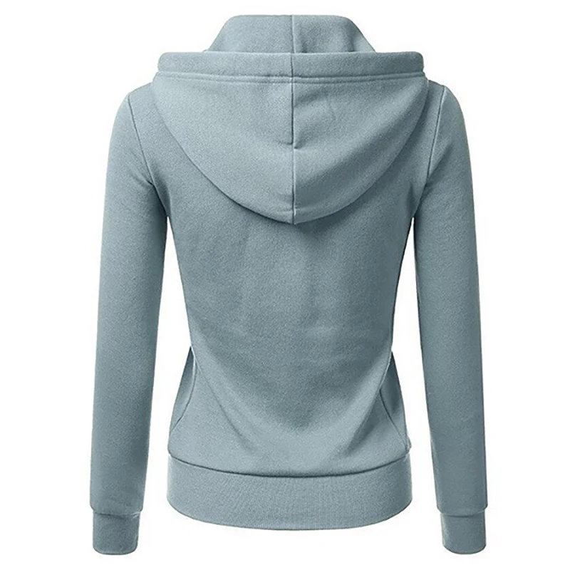 Winter 2019 Hoodies Women Tops Zipper Pocket Fleece Pink Hoodie Sweatshirt Woman Warm Hooded Pullover Womens Clothing Moletom | Женская