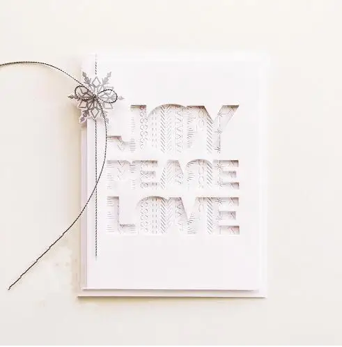 Слова Joy Peace Love металлические режущие трафареты для DIY скрапбукинга декоративные