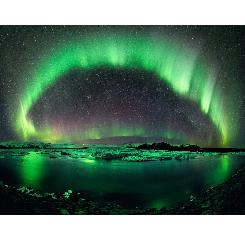 5D diy Алмазная вышивка мозаика узор Аврора Borealis картина домашний Декор подарок