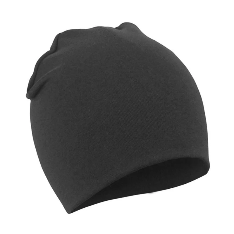 Black Gary Модные детские шапки унисекс; хлопковая Мягкая Милая Шапка; зимние теплые однотонные шапочки Skullies Beanies - Цвет: Black Gary