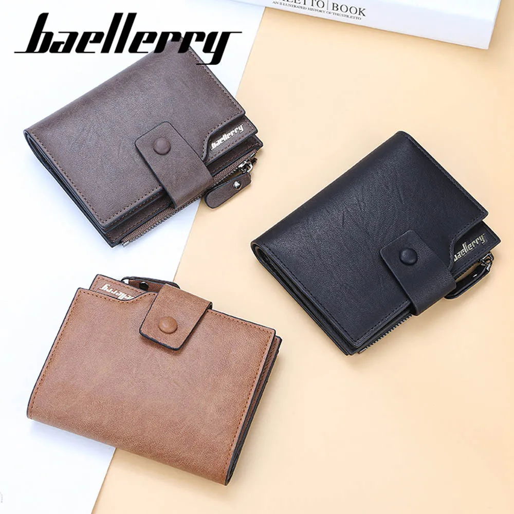 Кошелек Baellerry мужской кожаный на молнии с отделением для карт | Багаж и сумки