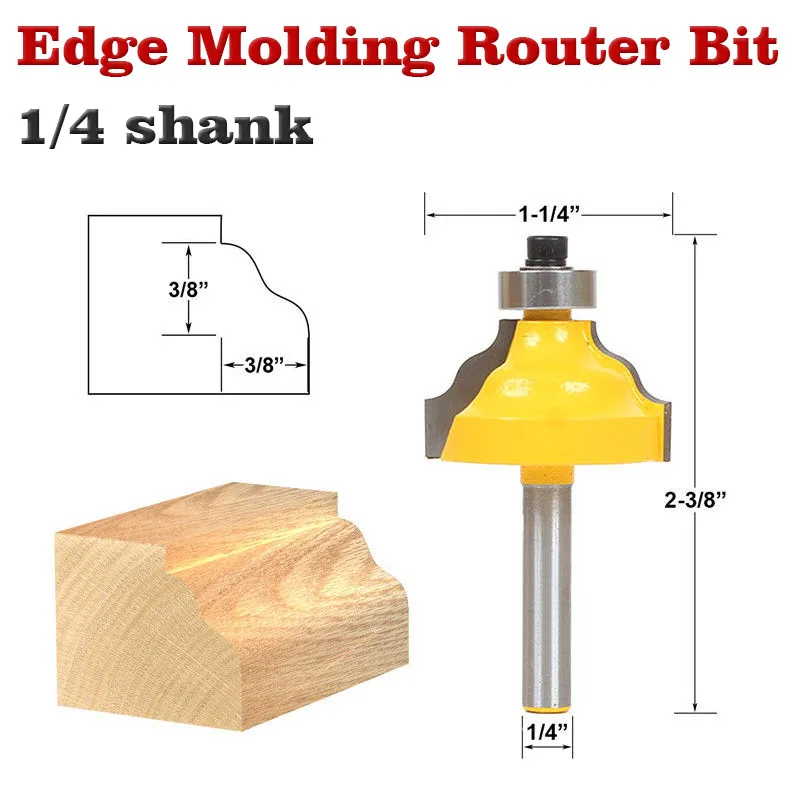 

1Pc Edge Molding Router Bit Set - Ogee - 1/4" Shank Woodworking cutter