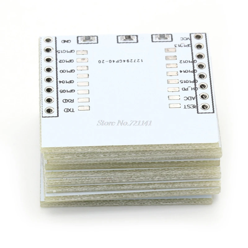 10 x ESP8266 Wi-Fi модуль коммутационная плата/адаптер пластина для ESP-07 ESP-08 Прямая