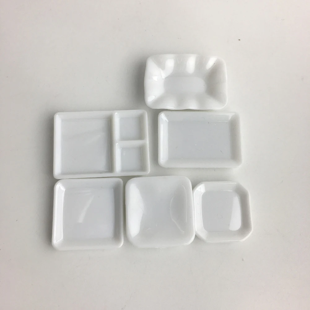 Поднос для кукольного домика 18 шт. миниатюрная тарелка еды кухонная декоративная